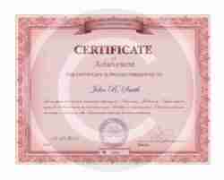 Certificate 1