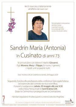 Sandrin Maria (Antonia) in Cusinato