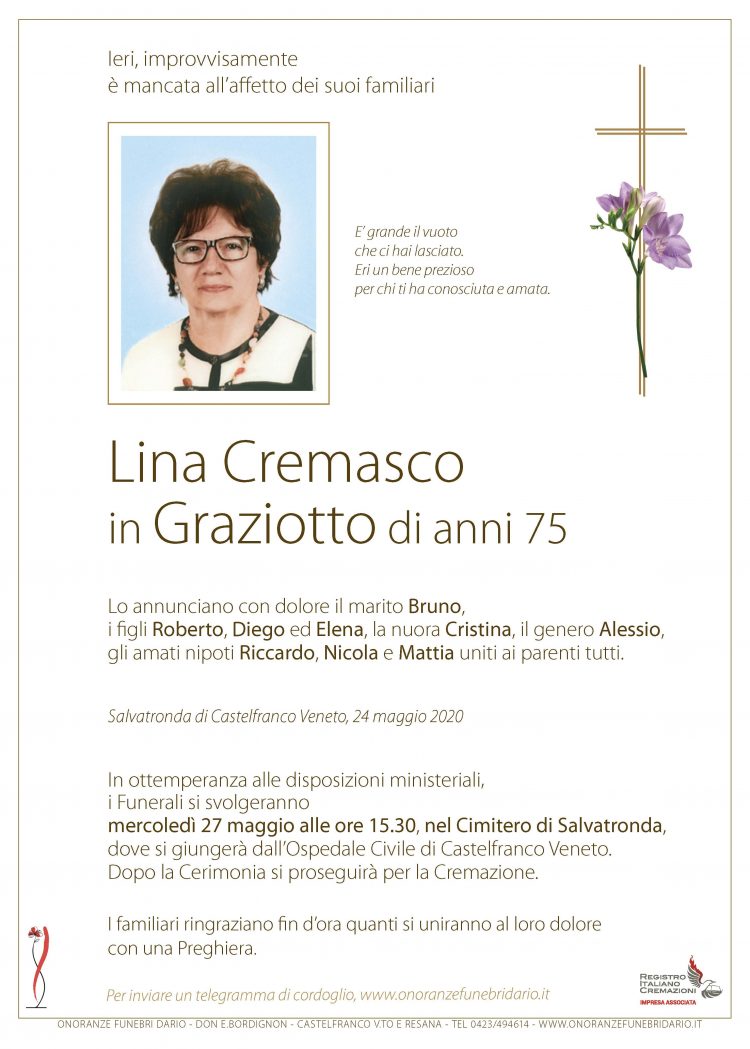 Lina Cremasco in Graziotto