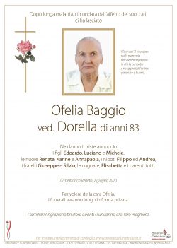 Ofelia Baggio ved. Dorella