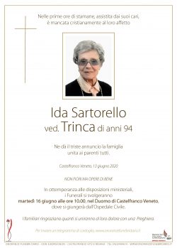 Ida Sartorello ved. Trinca