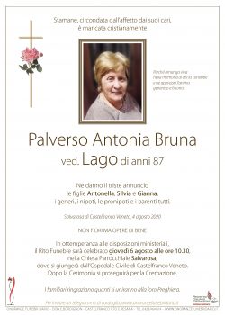 Palverso Antonia Bruna ved. Lago