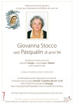 Giovanna Stocco ved. Pasqualin