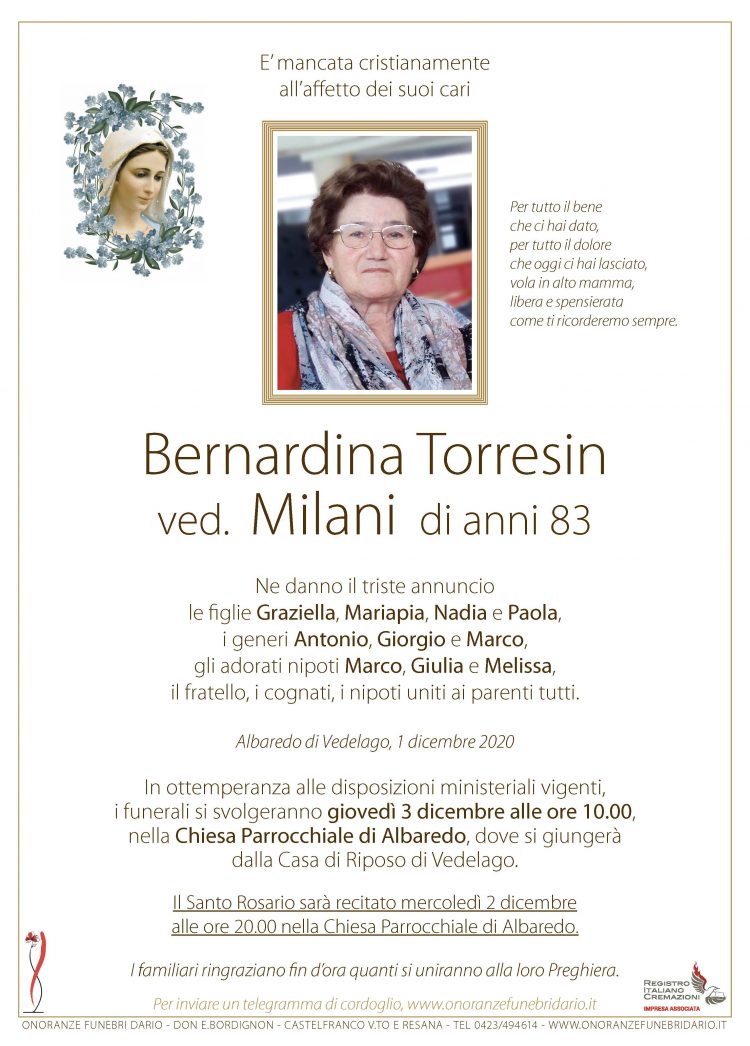 Bernardina Torresin ved. Milani