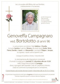 Genoveffa Campagnaro ved. Bortolotto