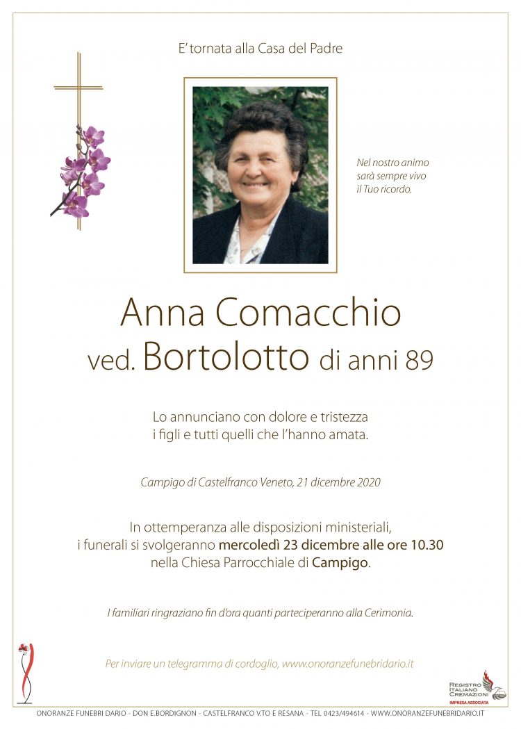 Anna Comacchio ved. Bortolotto