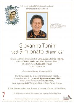 Giovanna Tonin ved. Simionato