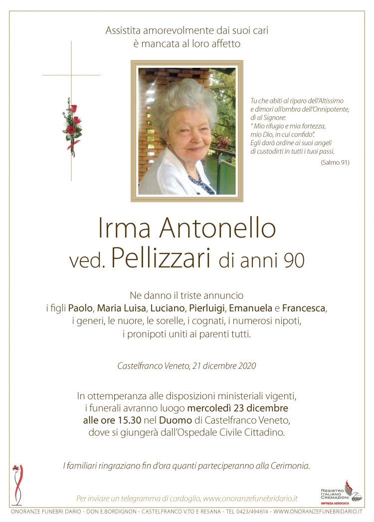 Irma Antonello ved. Pellizzari