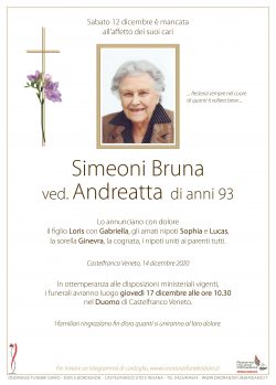 Simeoni Bruna ved. Andreatta