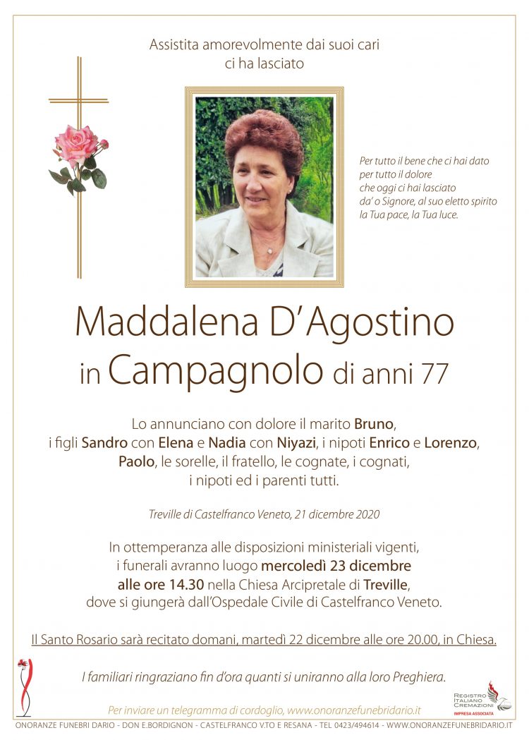 Maddalena D’Agostino in Campagnolo