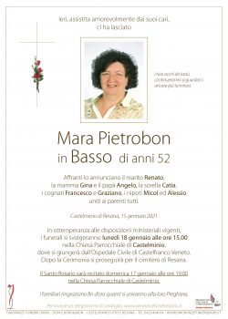 Mara Pietrobon in Basso