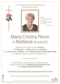 Maria Cristina Peron in Baldassa