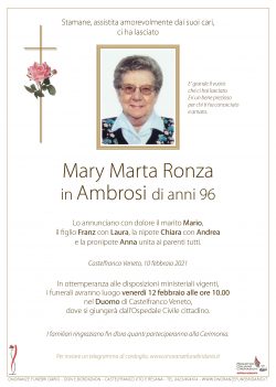 Mary Marta Ronza in Ambrosi