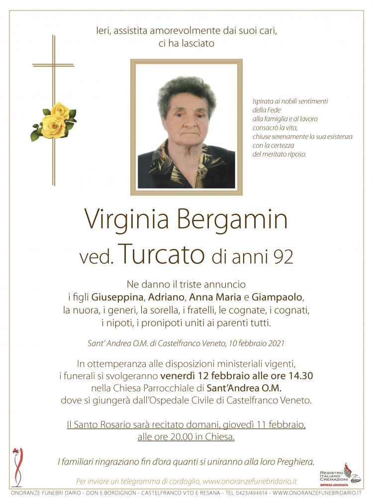 Virginia Bergamin ved. Turcato