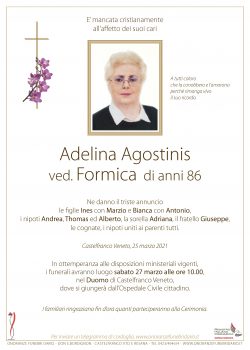 Adelina Agostinis ved. Formica