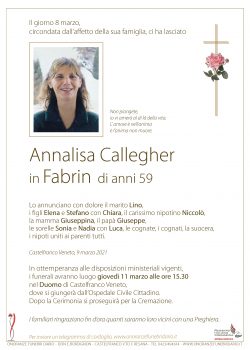 Annalisa Callegher in Fabrin