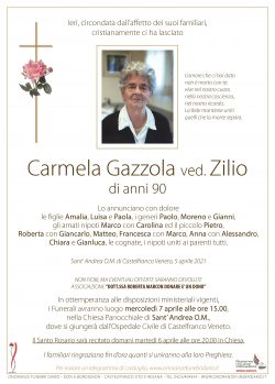 Carmela Gazzola ved. Zilio