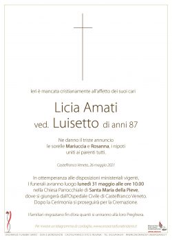 Licia Amati ved. Luisetto