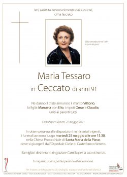 Maria Tessaro in Ceccato