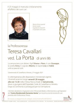 Teresa Cavallari ved. La Porta