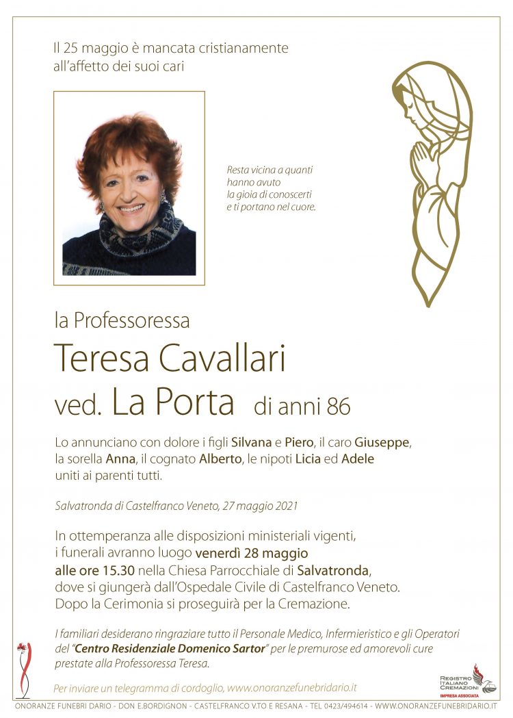 Teresa Cavallari ved. La Porta