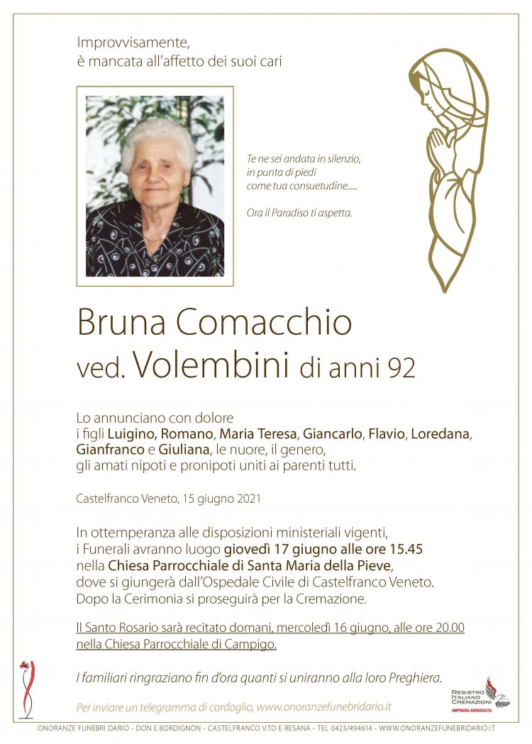 Bruna Comacchio ved. Volembini