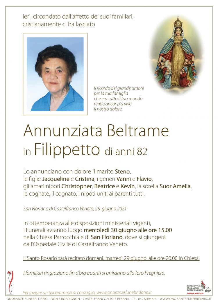 Annunziata Beltrame in Filippetto