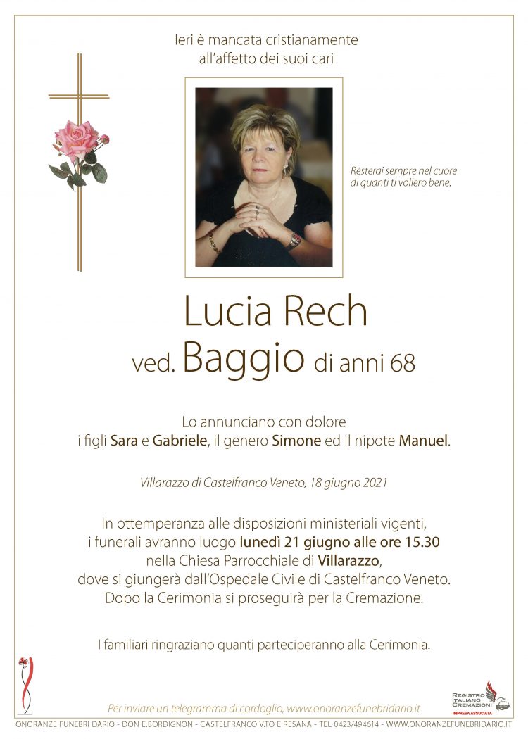 Lucia Rech ved. Baggio