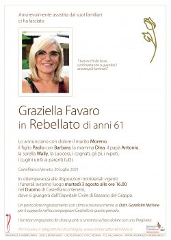 Graziella Favaro in Rebellato