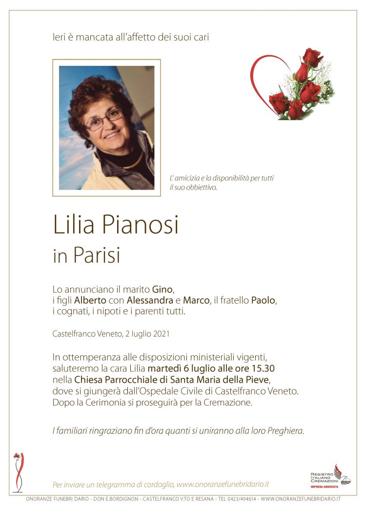 Lilia Pianosi in Parisi