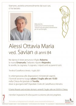 Alessi Ottavia Maria ved. Savian