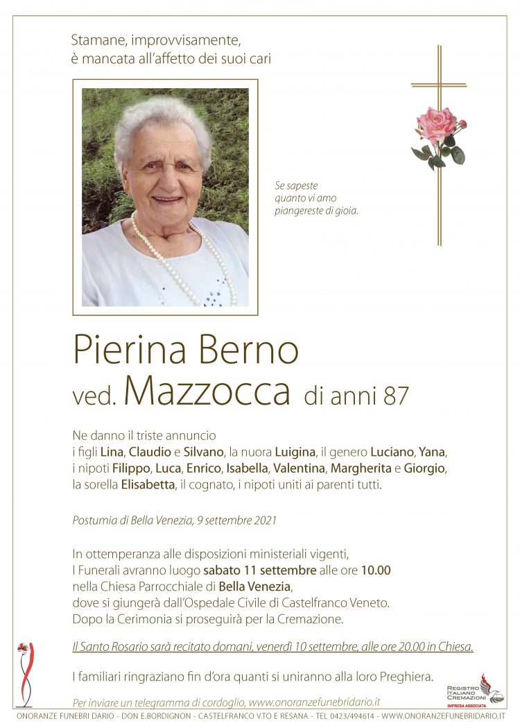 Pierina Berno ved. Mazzocca
