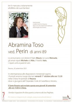 Abramina Toso ved. Perin