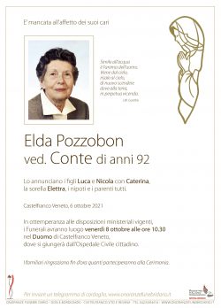 Elda Pozzobon ved. Conte