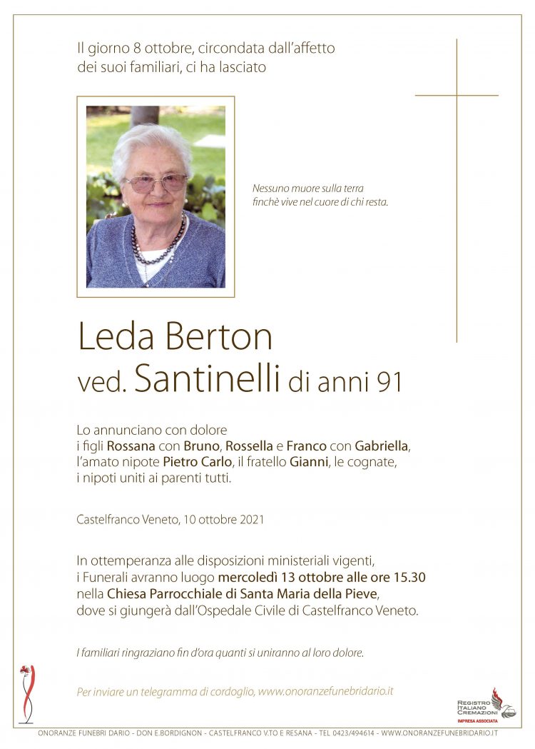 Leda Berton ved. Santinelli