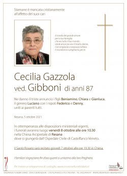 Cecilia Gazzola ved. Gibboni