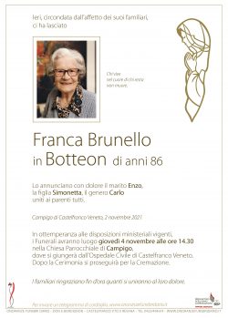 Franca Brunello in Botteon