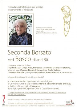 Seconda Borsato ved. Bosco