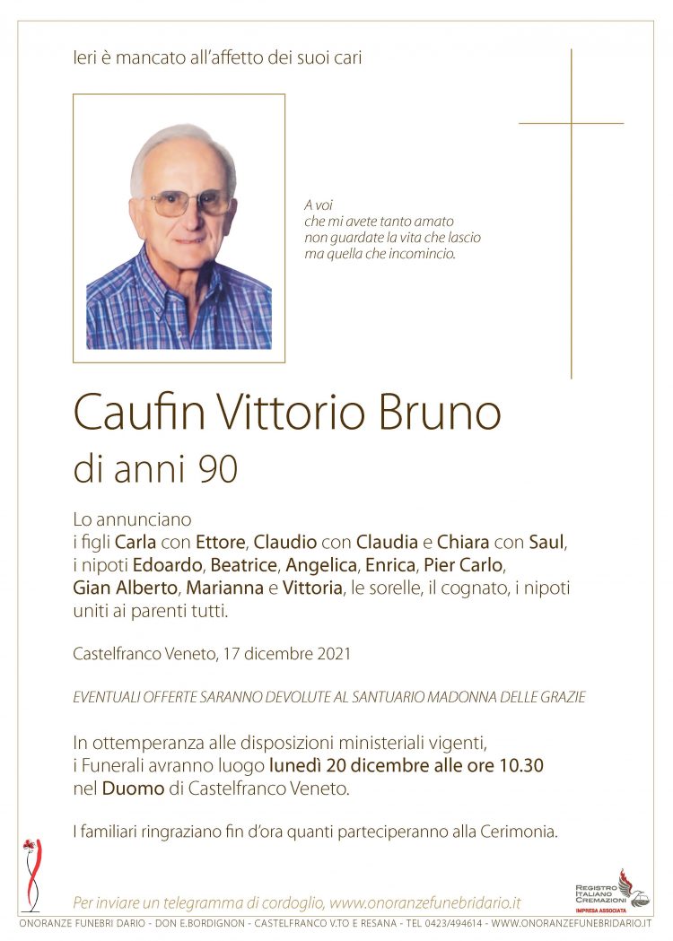 Caufin Vittorio Bruno