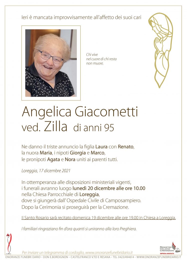 Angelica Giacometti ved. Zilla