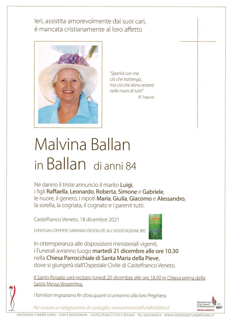 Malvina Ballan in Ballan
