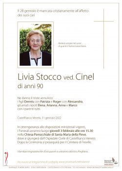 Livia Stocco ved. Cinel