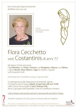 Flora Cecchetto ved. Costantinis