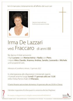 Irma De Lazzari ved. Fraccaro