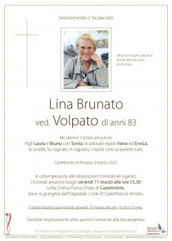 Lina Brunato ved. Volpato