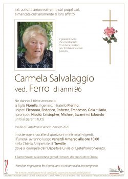 Carmela Salvalaggio ved. Ferro