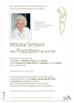 Vittoria Simioni ved. Pozzobon