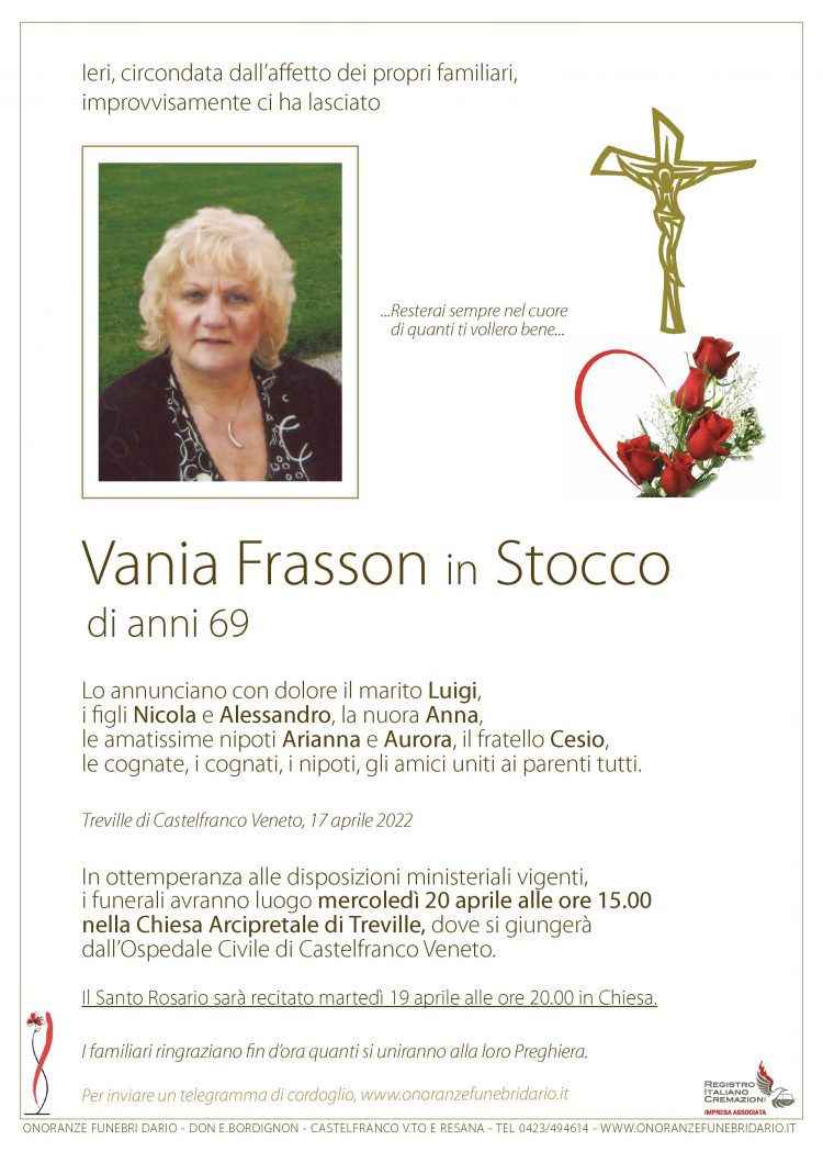 Vania Frasson in Stocco