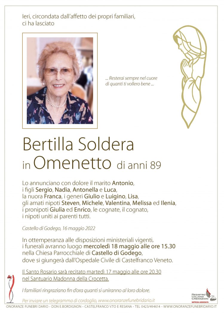 Bertilla Soldera in Omenetto