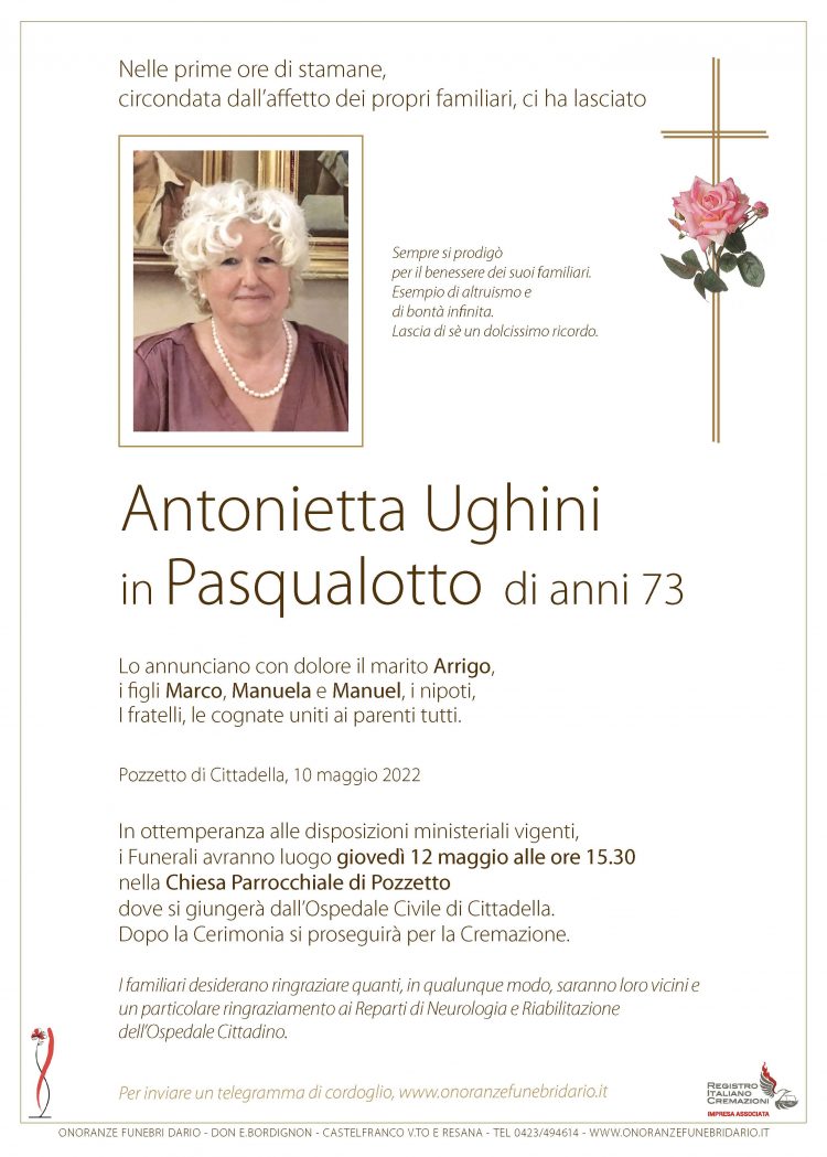 Antonietta Ughini in Pasqualotto